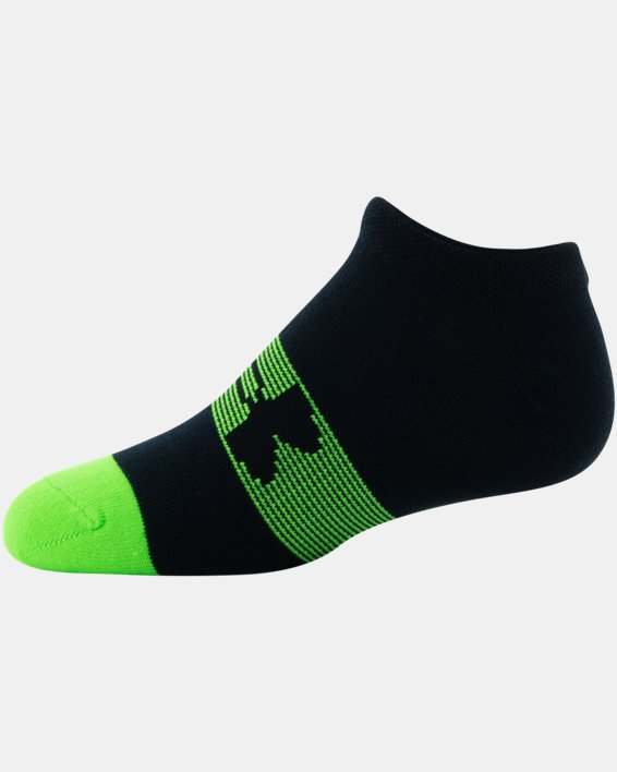 Boys' UA Essential Lite No-Show Socks 6-Pack, Black, pdpMainDesktop image number 13